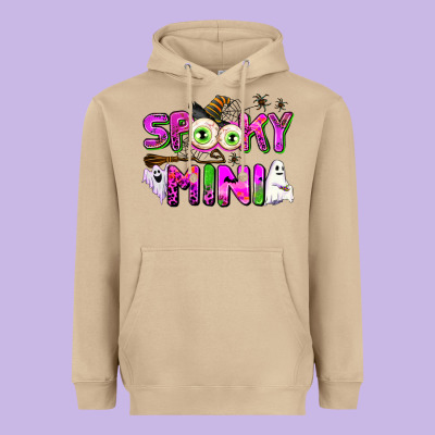 Spooky Mini Heavyweight Hoodie Designed By Adodesignshop