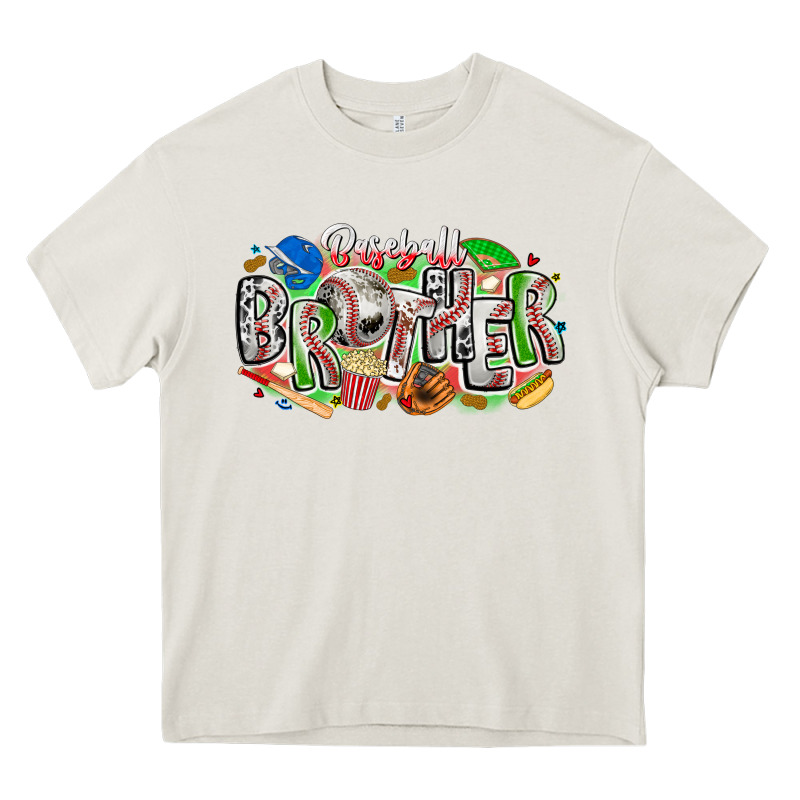 Baseball Brother Heavy Core Tee by CowhideDigitalArt | Teevron