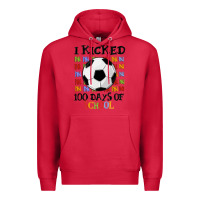 Cardinal i kicked 100 days of school Premium Hoodie - MaliasSmallBusiness