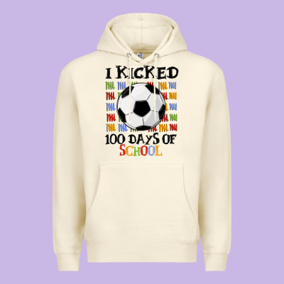 I Kicked 100 Days Of School Premium Hoodie Designed By Maliassmallbusiness