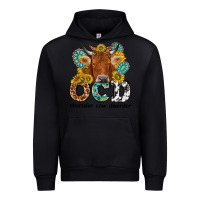 Black obsessive cow disorder Urban Hoodie - NancyCooperArtShop