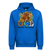 Cobalt obsessive cow disorder Urban Hoodie - NancyCooperArtShop