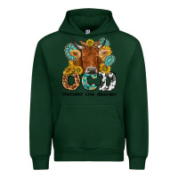 Foreset Green obsessive cow disorder Urban Hoodie - NancyCooperArtShop