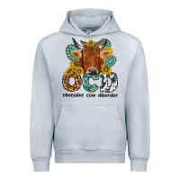 Heather Grey obsessive cow disorder Urban Hoodie - NancyCooperArtShop