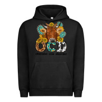 Pigment Black obsessive cow disorder Urban Hoodie - NancyCooperArtShop