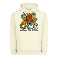 Pigment Pistachio obsessive cow disorder Urban Hoodie - NancyCooperArtShop