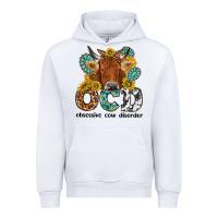 White obsessive cow disorder Urban Hoodie - NancyCooperArtShop