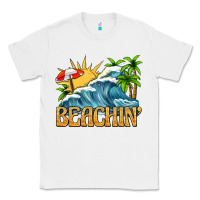 White beachin Classic Tee - texasbilliewilder