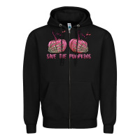 Black Save The Pumpkins Zipper Hoodie - texasbilliewilder