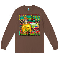 Chestnut mamacita needs a margarita Long Sleeve Tee - Zillion Design Studio