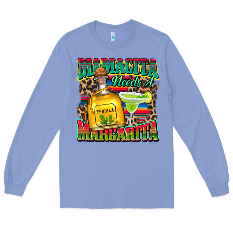 Mamacita Needs A Margarita Long Sleeve Tee by Zillion Design Studio | Teevron