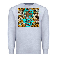 Heather Grey faith Premium Sweatshirt - JahusDesignShop