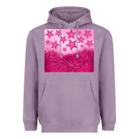 Lavender pink glitter star Heavyweight Hoodie - JahusDesignShop