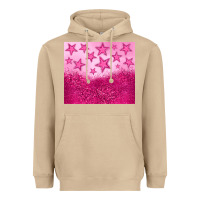 Mushroom pink glitter star Heavyweight Hoodie - JahusDesignShop