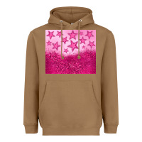 Toasted Coconut pink glitter star Heavyweight Hoodie - JahusDesignShop