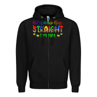 Black let's get one thing straight i'm not Zipper Hoodie - Zillion Design Studio