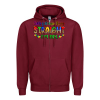 Burgundy let's get one thing straight i'm not Zipper Hoodie - Zillion Design Studio