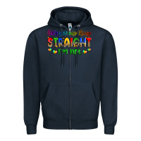 Navy let's get one thing straight i'm not Zipper Hoodie - Zillion Design Studio
