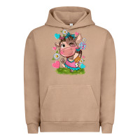 Pigment Burro little cute cow Urban Hoodie - NancyCooperArtShop