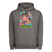 Pigment Tornado little cute cow Urban Hoodie - NancyCooperArtShop