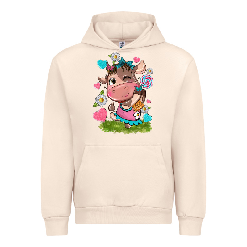 Little Cute Cow Urban Hoodie by NancyCooperArtShop | Teevron