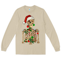Mushroom Christmas Skeleton Long Sleeve Tee - RanaPortraitStore