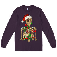 Plum Christmas Skeleton Long Sleeve Tee - RanaPortraitStore