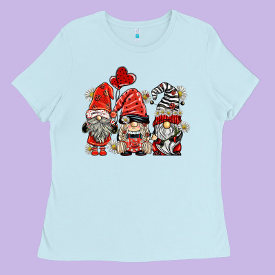 Ladybug  Gnomies Ladies Tee Designed By Barkaloodesign