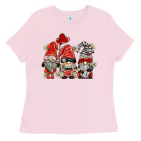 Bubblegum Pink ladybug  gnomies Ladies Tee - BarkalooDesign