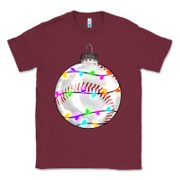 Burgundy Christmas baseball Classic Tee - RanaPortraitStore