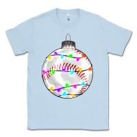 Dusty Blue Christmas baseball Classic Tee - RanaPortraitStore
