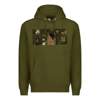 Army Green black woman confident Premium Hoodie - MaliasSmallBusiness