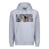 Heather Grey black woman confident Premium Hoodie - MaliasSmallBusiness