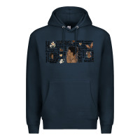 Navy black woman confident Premium Hoodie - MaliasSmallBusiness
