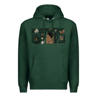 Sports Green black woman confident Premium Hoodie - MaliasSmallBusiness