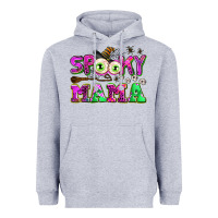 Heather Grey spooky mama Heavyweight Hoodie - AdoDesignShop