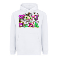 White spooky mama Heavyweight Hoodie - AdoDesignShop