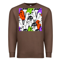 Chestnut boo ghosts seamless pattern Premium Sweatshirt - BundleAndBundleShop
