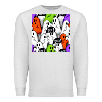 Oatmeal Heather boo ghosts seamless pattern Premium Sweatshirt - BundleAndBundleShop