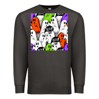 Smoke boo ghosts seamless pattern Premium Sweatshirt - BundleAndBundleShop