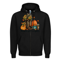 Black pumpkin spice everything Zipper Hoodie - RanaPortraitStore
