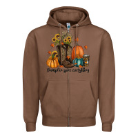 Chestnut pumpkin spice everything Zipper Hoodie - RanaPortraitStore