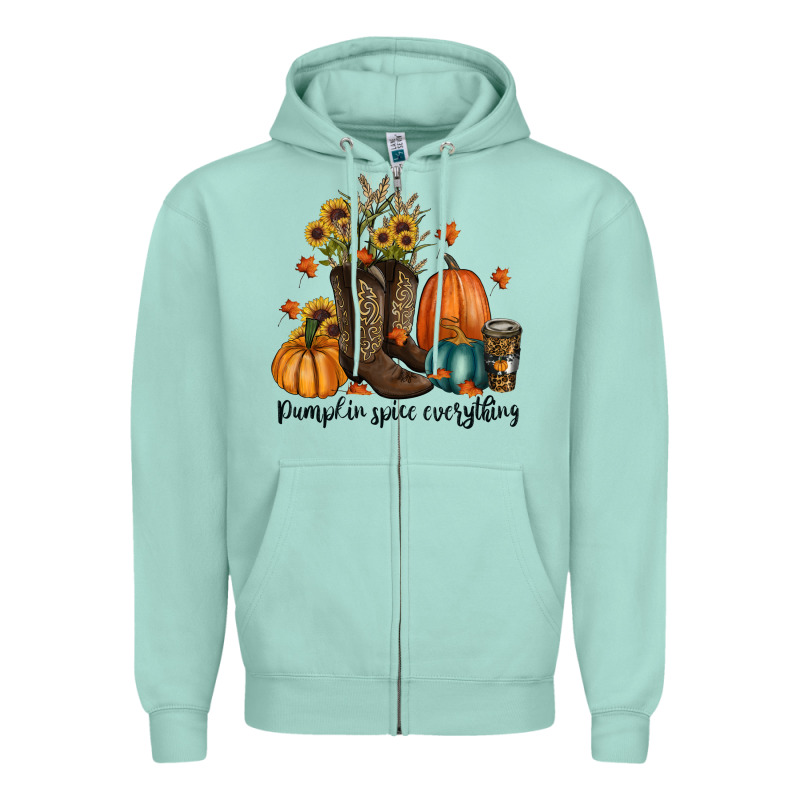 Pumpkin Spice Everything Zipper Hoodie by RanaPortraitStore | Teevron