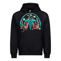 Black nurse rainbow Urban Hoodie - NancyCooperArtShop
