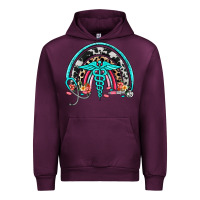 Mauve Wine nurse rainbow Urban Hoodie - NancyCooperArtShop