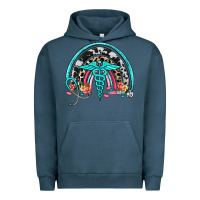 Pigment Midnight Navy nurse rainbow Urban Hoodie - NancyCooperArtShop