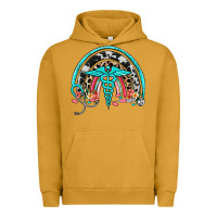 Pigment Peanut Butter nurse rainbow Urban Hoodie - NancyCooperArtShop