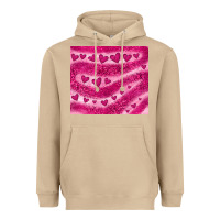 Mushroom pink glitter heart Heavyweight Hoodie - JahusDesignShop