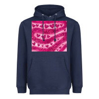 Navy pink glitter heart Heavyweight Hoodie - JahusDesignShop