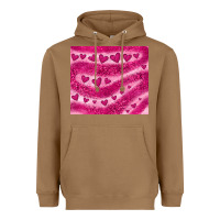 Toasted Coconut pink glitter heart Heavyweight Hoodie - JahusDesignShop